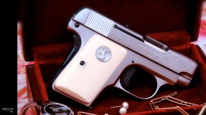 MOB GUNS "LITTLE CAESAR" Colt 1908 POCKET VEST Satin Ivory